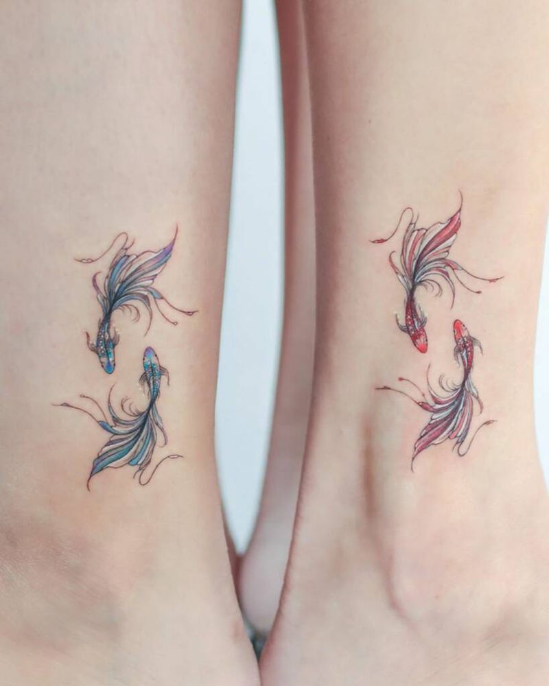 Circular sunset over the sea tattooed on the right ankle by Sasha But.maybe  | Ankle tattoos, Ankle tattoo, Tattoos