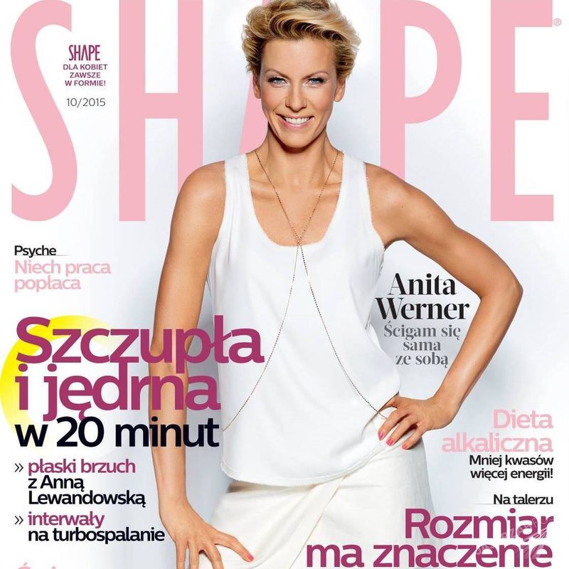 Anita Werner na okładce Shape październik 2015