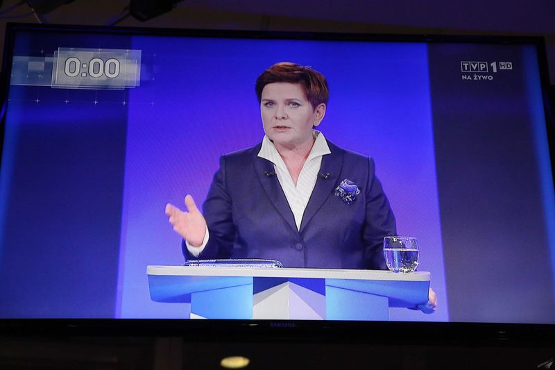 Beata Szydło, debata w TVP (fot. ONS)