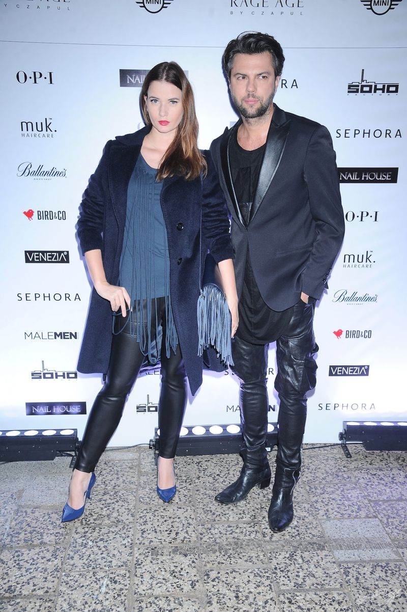 Olivier Janiak i Karolina Malinowska na pokazie Rage Age jesień-zima 2015