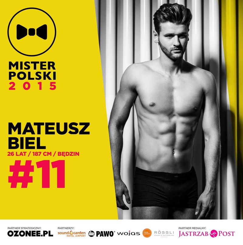 Mateusz Biel – nr 11 – Mister Polski 2015