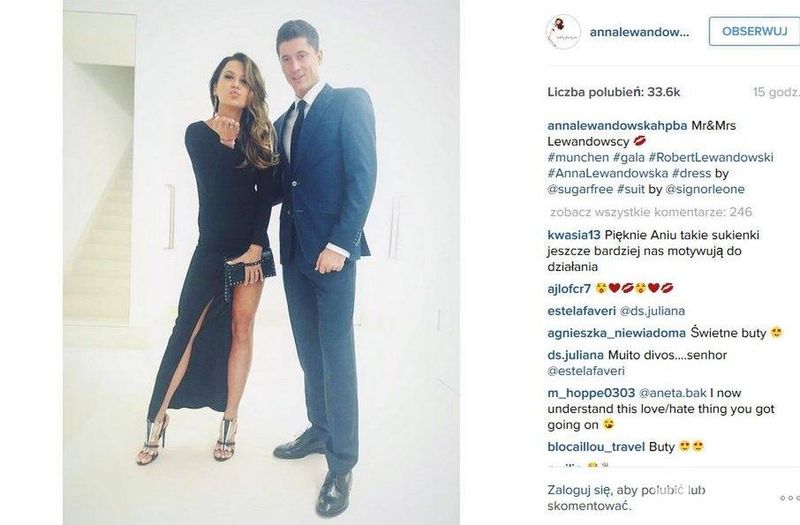 Anna Lewandowska w sukience Sugarfree za 199 złotych (fot. Instagram)