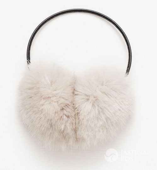 Futrzane nauszniki, Zara, 69,90 pln – <a href=
