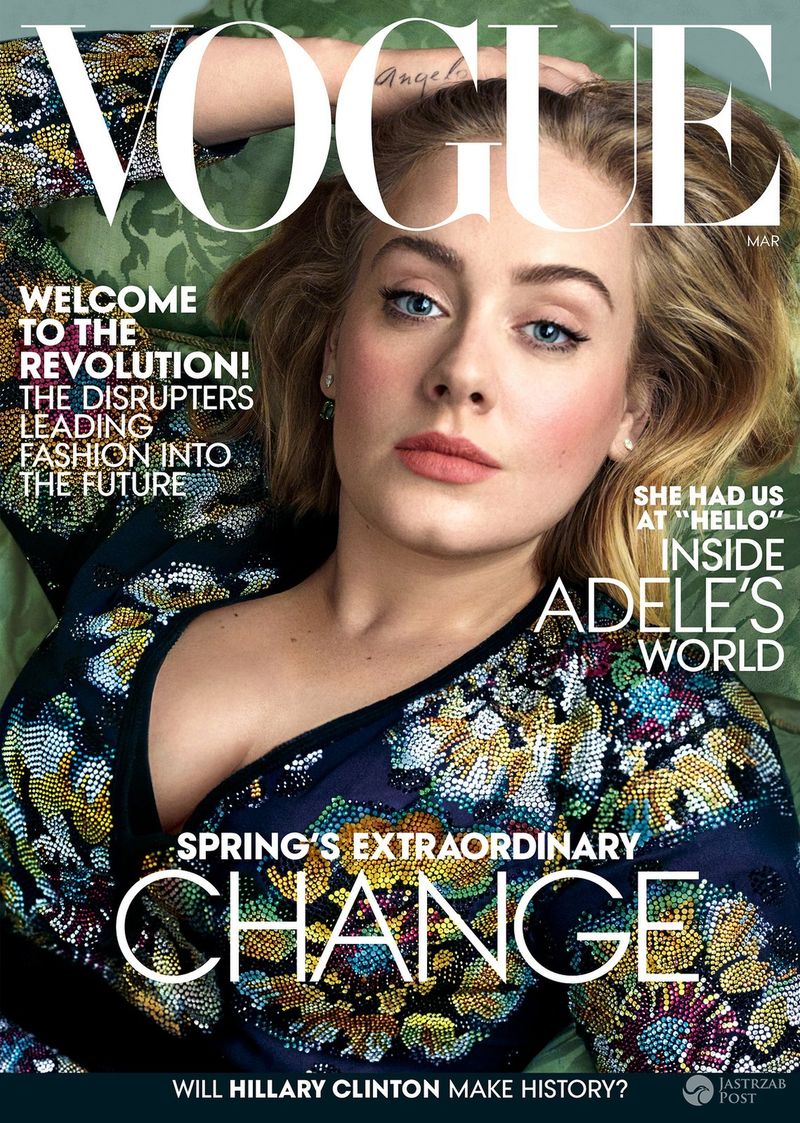 Adele, okładka Vogue, marzec 2016