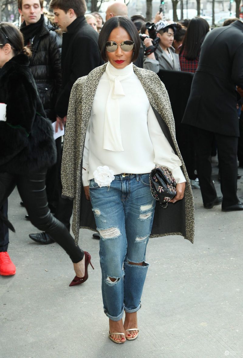 Jada Pinkett Smith, pokaz Chanel jesień-zima 2016/2017 (fot. ONS)
