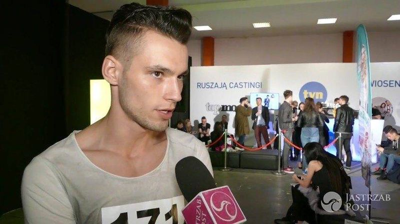 Janek Barański na pre-castingu do „Top Model 6” w Łodzi
