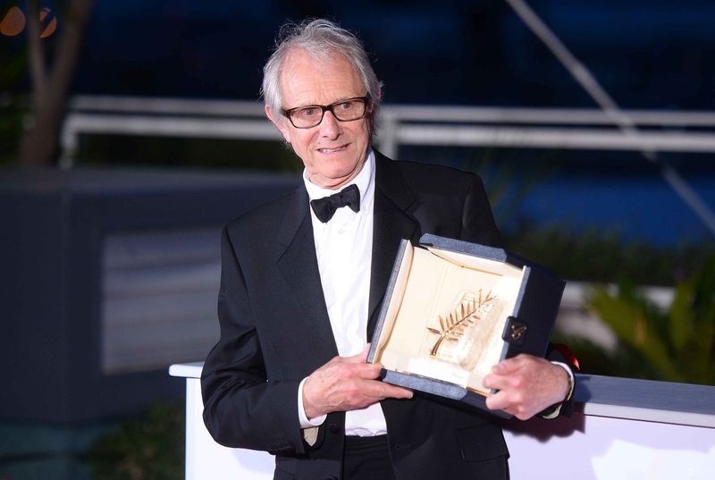 Brytyjski reżyser Ken Loach ze Złotą Palmą dla najlepszego filmu roku – „Ja, Daniel Blake” – na 69. festiwalu w Cannes 2016 (fot. ONS)