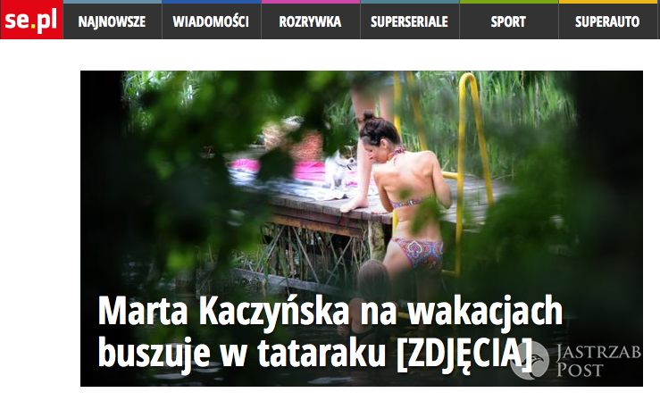 Marta Kaczyńska na wakacjach (fot. Se.pl)