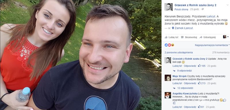 Grzegorz Bardowski z żoną informują o ciąży