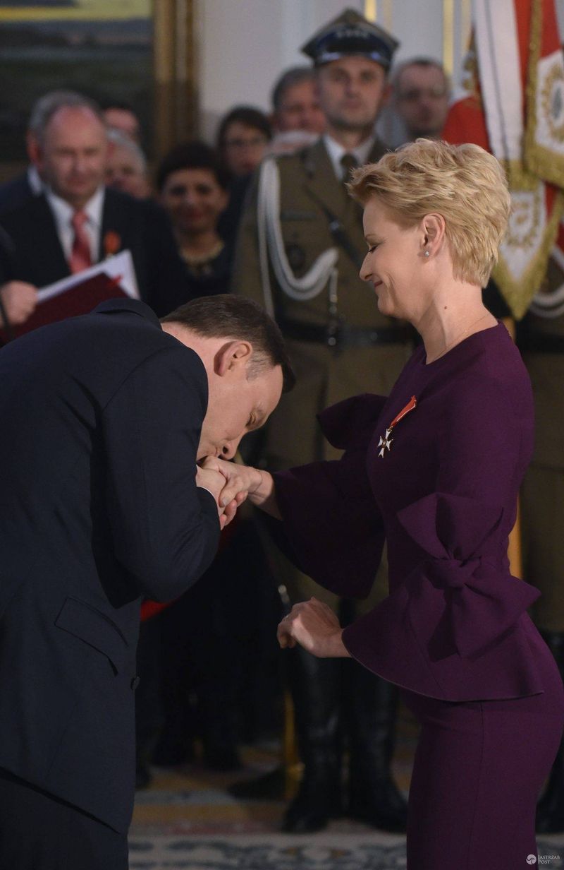 Małgorzata Kożuchowska odebrałam Order Odrodzenia Polski z rąk Prezydenta Andrzeja Dudy