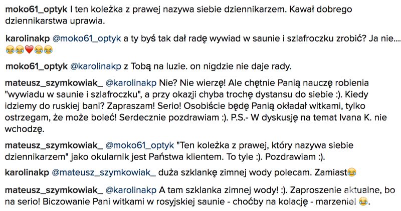 Salon optyczny Moko61 obraża Mateusza Syzmkowiaka, swojego klienta