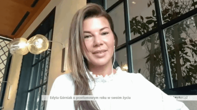 Wywiad z Edytą Górniak w USA dla Dzień Dobry TVN przez Skype (fot. x-news.pl)
