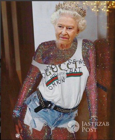 Elżbieta II na zdjęciu z Instagrama Rihanny