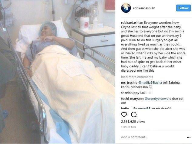 Blac Chyna po operacji