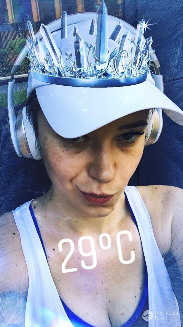 Agnieszka Wesołowska bez makijażu<dd class=