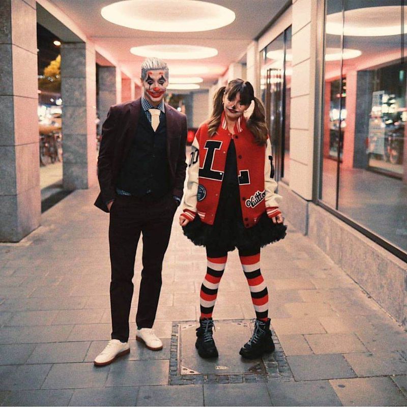Robert i Anna Lewandowscy w przebraniach na Halloween