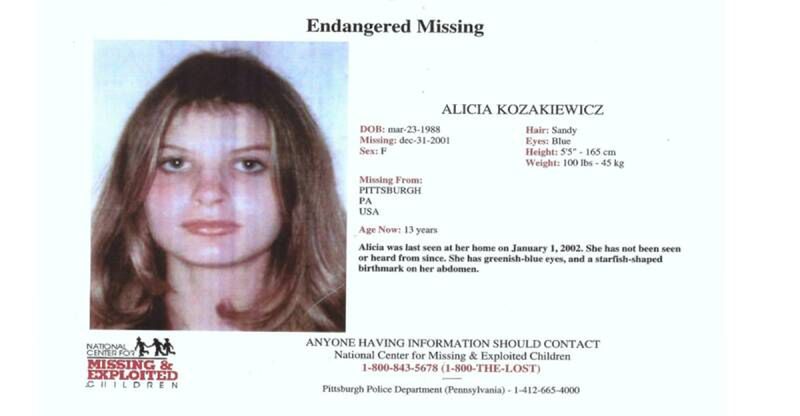 Wikipedia/ U.S. Federal Government/Missing poster Alicia Kozakiewicz/PD