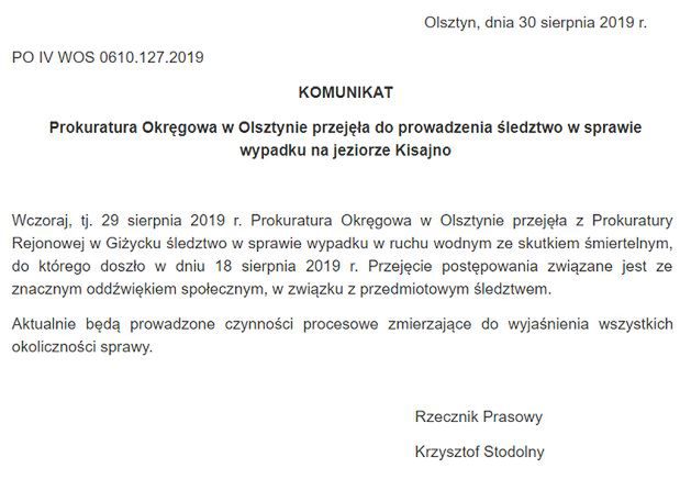 Prokuratura Okręgowa w Olsztynie
