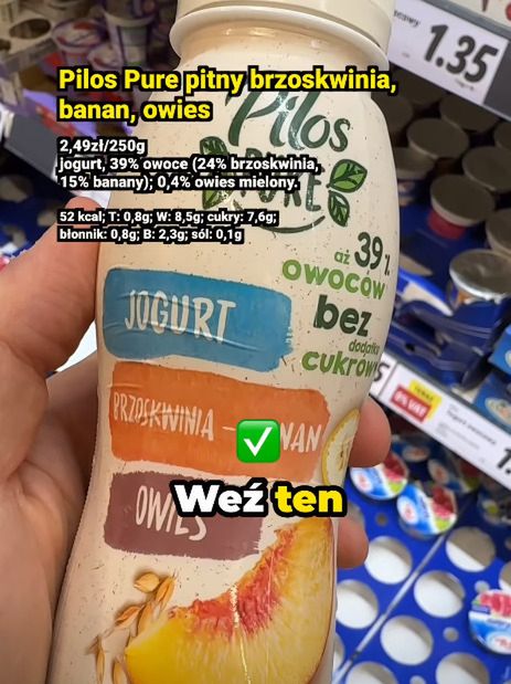 Najlepszy jogurt w Lidlu – Pyszności; foto: kadr z materiału na kanale YouTube: Michał Wrzosek