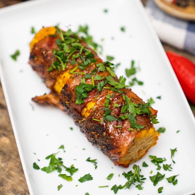 Grillowana kukurydza w boczku – Pyszności