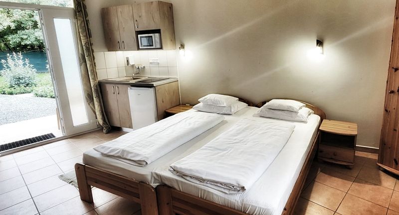 Classic Apartman s klimatizací s manželskou postelí s 1 ložnicí (s možností přistýlky) - Sárvárfürdő Apartmanház Sárvár, foto 1
