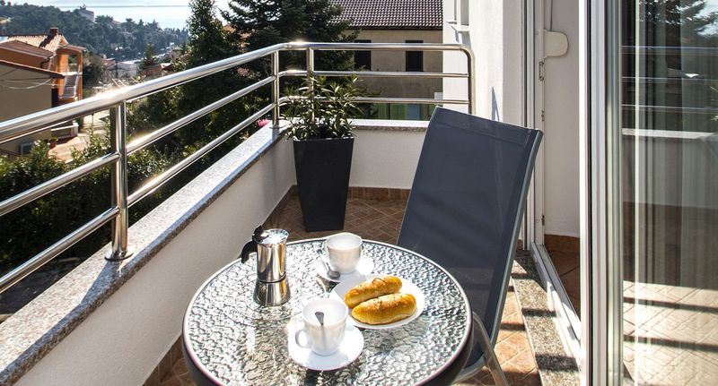 Studio Apartman s manželskou postelí s 1 ložnicí s částečným výhledem na moře - Apartmani Škopac Rabac, foto 1