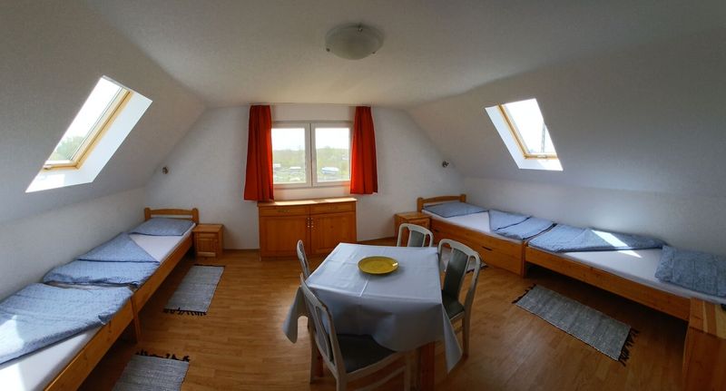 Pokoj s koupelnou pro 4 os. v podkroví (s možností přistýlky) - Neptun Apartman Tisza-tó Újlőrincfalva, foto 1