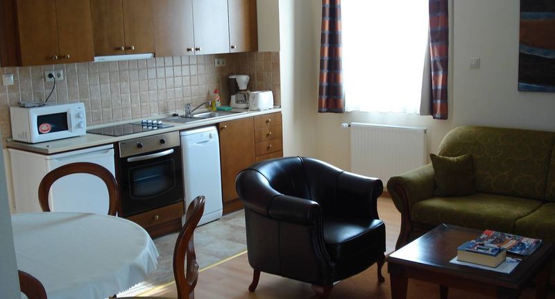 Apartman s manželskou postelí s 1 ložnicí s výhledem na park na přízemí (s možností přistýlky) - Négy Évszak Apartmanok Bük, foto 1