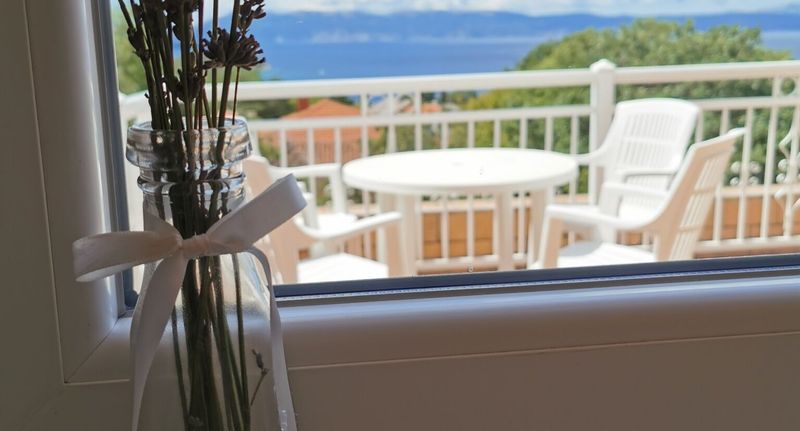 42 Apartman s manželskou postelí s 1 ložnicí s výhledem na moře (s možností přistýlky) - Apartmani Zdenko Njivice, foto 1