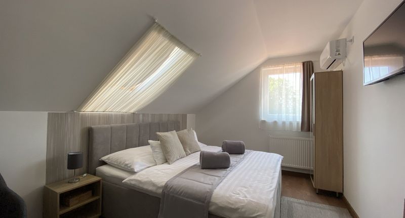Pokoj s manželskou postelí - Riviéra Apartmanok Abádszalók, foto 7