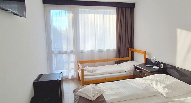 Bez klimatizace Pokoj pro 2 os. s výhledem na jezero - Hotel Hungária Siófok, foto 5