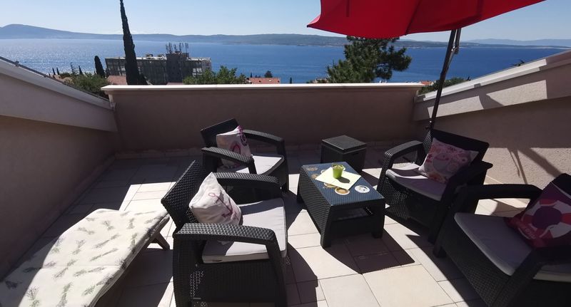 Family Apartman pro 6 os. se 3 ložnicemi s výhledem na moře - Apartman Biba Selce, foto 1