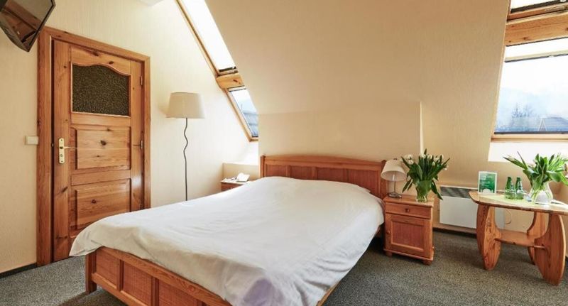 Pokoj s koupelnou s manželskou postelí - Hotel Skalny Zakopane, foto 1