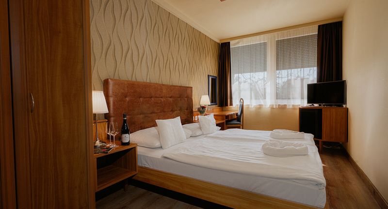 Standardní pokoj s manželskou postelí Pokoj s manželskou postelí - Aqua Hotel Gyula, foto 1