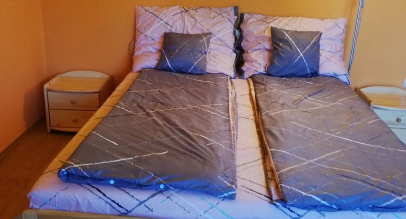 Pokoj s balkónem s manželskou postelí na poschodí (s možností přistýlky) - Silye Vendégház Hortobágy, foto 1
