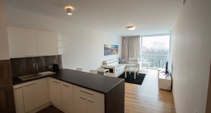 Apartman pro 6 os. se 3 ložnicemi s výhledem na město na poschodí - Poznań Apartments, foto 1