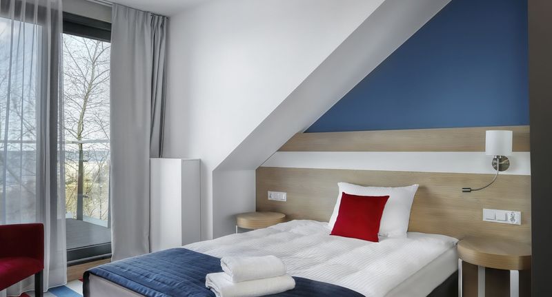 Pokoj s manželskou postelí - Hotel Skipper Rewa, foto 1