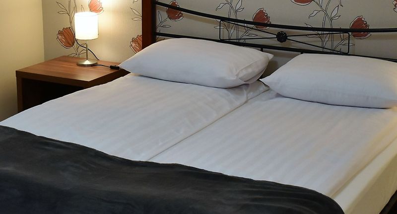 Pokoj s manželskou postelí s výhledem do zahrady přízemní (s možností přistýlky) - La Mia Casa Vendégház Kaposvár, foto 1