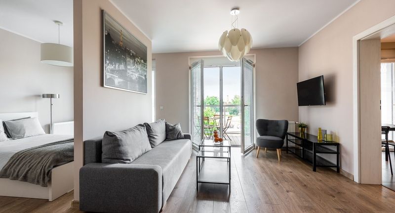 Apartman pro 4 os. se 2 ložnicemi s výhledem na řeku - Apartament Atal Towers 7 Wrocław, foto 1