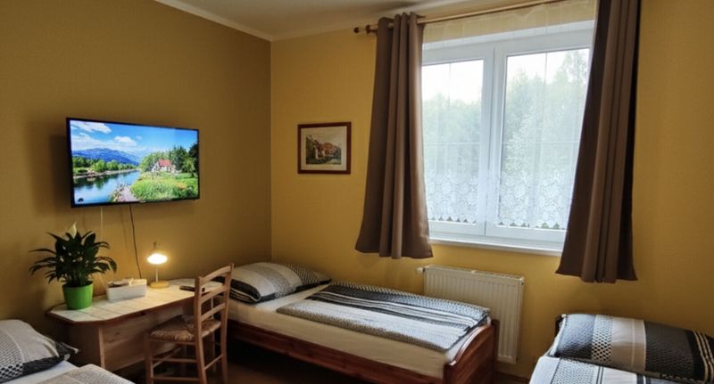 Pokoj se sprchou pro 2 os. (s možností přistýlky) - Penzion - Restaurace Kozabar Luby, foto 1