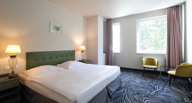 Komfort Pokoj se sprchou s manželskou postelí - Carlsbad INN hotel & apartments, foto 1