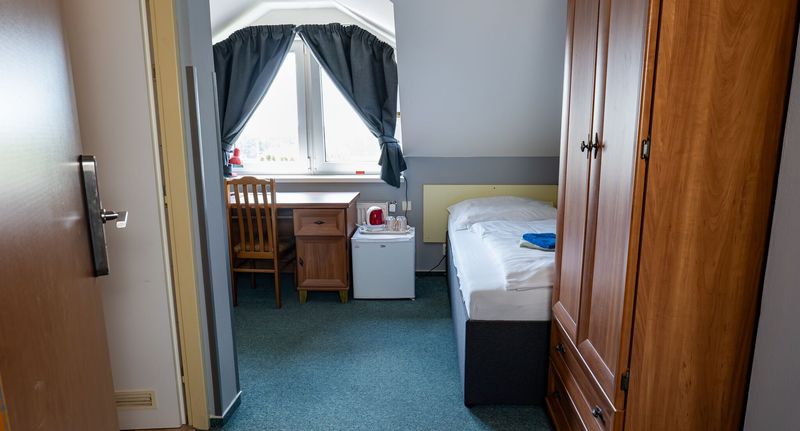 Pokoj s klimatizací pro 2 os. na poschodí - Pension & restaurant Silma w/ wellness Rychvald, foto 16