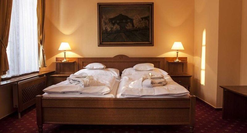 Pokoj s klimatizací se sprchou s manželskou postelí (s možností přistýlky) - HOTEL SLUNCE Uherské Hradiště, foto 1