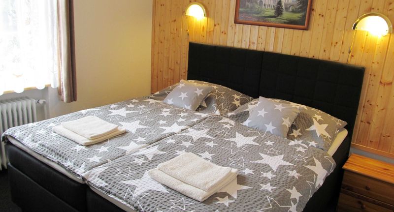 Pokoj se sprchou se společnou kuchyňkou pro 2 os. - Hotel Starý Mlýn Železný Brod, foto 1