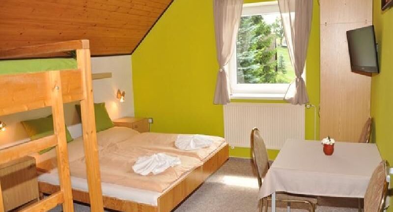 Pokoj se sprchou pro 4 os. - Pension Na Sychrově Benecko, foto 1
