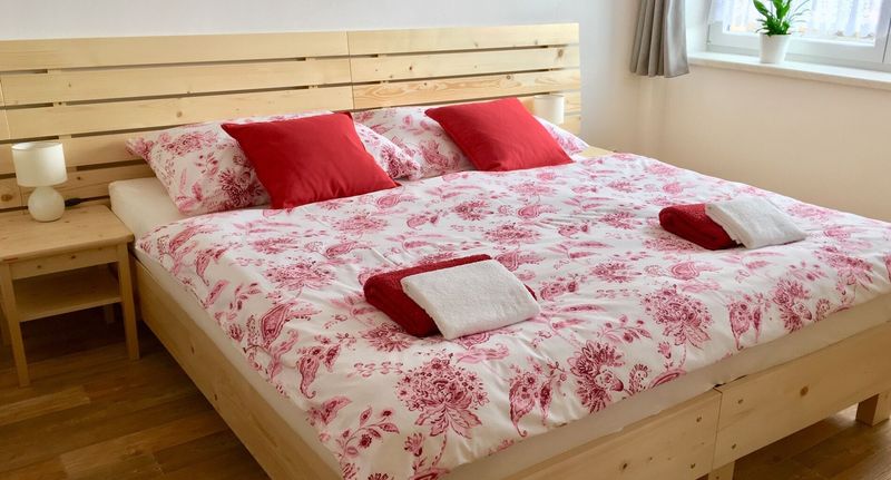 Standard Apartman pro 4 os. se 2 ložnicemi s výhledem do zahrady - Apartmány a Ubytování Mlýnice Litovel, foto 1