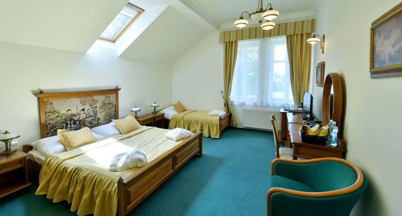 Deluxe Pokoj s manželskou postelí s výhledem na park - Spa Resort Libverda - Villa Friedland Lázně Libverda, foto 1