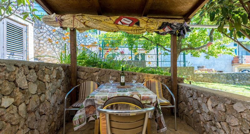 Apartman s klimatizací s manželskou postelí s 1 ložnicí přízemní - Apartments Snjezana Njivice Krk, foto 1