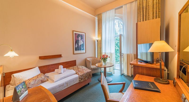 Pokoj se sprchou pro 1 os. - Lázeňský hotel Dr. Adler Spa & Kurhotel Františkovy Lázně, foto 1