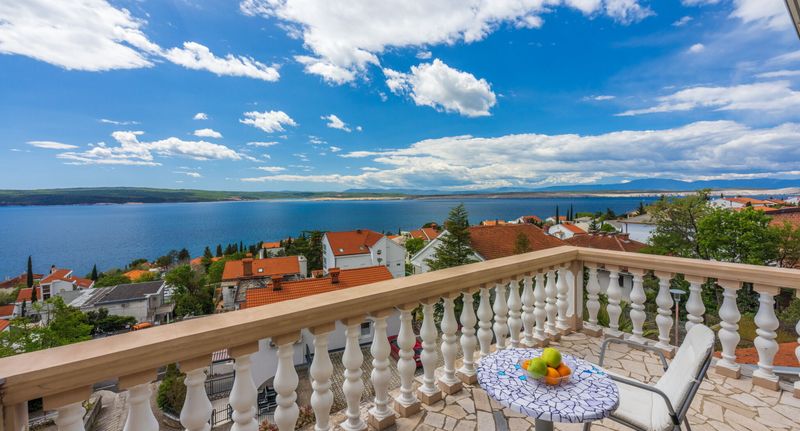 Apartman s manželskou postelí s 1 ložnicí s výhledem na moře na poschodí - Apartmani Pavica Dramalj, foto 28